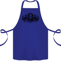 Devil Rider Motorcycle Motorbike Biker Cotton Apron 100% Organic Royal Blue