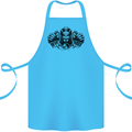 Devil Rider Motorcycle Motorbike Biker Cotton Apron 100% Organic Turquoise