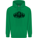 Devil Rider Motorcycle Motorbike Biker Mens 80% Cotton Hoodie Irish Green