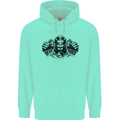 Devil Rider Motorcycle Motorbike Biker Mens 80% Cotton Hoodie Peppermint
