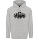 Devil Rider Motorcycle Motorbike Biker Mens 80% Cotton Hoodie Sports Grey