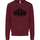 Devil Rider Motorcycle Motorbike Biker Mens Sweatshirt Jumper Maroon