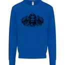 Devil Rider Motorcycle Motorbike Biker Mens Sweatshirt Jumper Royal Blue