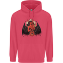 Devil Woman Guitar Death Heavy Metal Rock Childrens Kids Hoodie Heliconia