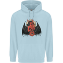Devil Woman Guitar Death Heavy Metal Rock Childrens Kids Hoodie Light Blue