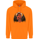 Devil Woman Guitar Death Heavy Metal Rock Childrens Kids Hoodie Orange
