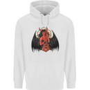 Devil Woman Guitar Death Heavy Metal Rock Childrens Kids Hoodie White