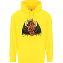 Devil Woman Guitar Death Heavy Metal Rock Childrens Kids Hoodie Yellow