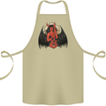 Devil Woman Guitar Death Heavy Metal Rock Cotton Apron 100% Organic Khaki
