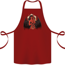 Devil Woman Guitar Death Heavy Metal Rock Cotton Apron 100% Organic Maroon