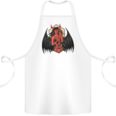 Devil Woman Guitar Death Heavy Metal Rock Cotton Apron 100% Organic White