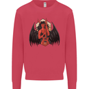 Devil Woman Guitar Death Heavy Metal Rock Kids Sweatshirt Jumper Heliconia