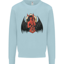 Devil Woman Guitar Death Heavy Metal Rock Kids Sweatshirt Jumper Light Blue