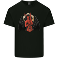 Devil Woman Guitar Death Heavy Metal Rock Kids T-Shirt Childrens Black
