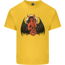 Devil Woman Guitar Death Heavy Metal Rock Kids T-Shirt Childrens Yellow