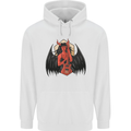 Devil Woman Guitar Death Heavy Metal Rock Mens 80% Cotton Hoodie White