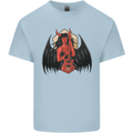 Devil Woman Guitar Death Heavy Metal Rock Mens Cotton T-Shirt Tee Top Light Blue