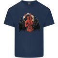 Devil Woman Guitar Death Heavy Metal Rock Mens Cotton T-Shirt Tee Top Navy Blue