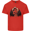 Devil Woman Guitar Death Heavy Metal Rock Mens Cotton T-Shirt Tee Top Red