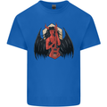 Devil Woman Guitar Death Heavy Metal Rock Mens Cotton T-Shirt Tee Top Royal Blue