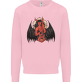 Devil Woman Guitar Death Heavy Metal Rock Mens Sweatshirt Jumper Light Pink