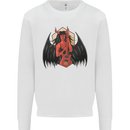 Devil Woman Guitar Death Heavy Metal Rock Mens Sweatshirt Jumper White