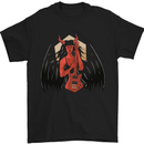 Devil Woman Guitar Death Heavy Metal Rock Mens T-Shirt 100% Cotton Black