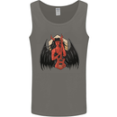Devil Woman Guitar Death Heavy Metal Rock Mens Vest Tank Top Charcoal