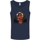 Devil Woman Guitar Death Heavy Metal Rock Mens Vest Tank Top Navy Blue