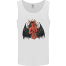 Devil Woman Guitar Death Heavy Metal Rock Mens Vest Tank Top White