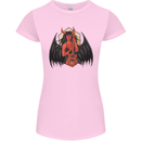 Devil Woman Guitar Death Heavy Metal Rock Womens Petite Cut T-Shirt Light Pink