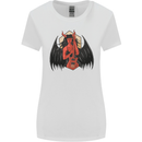 Devil Woman Guitar Death Heavy Metal Rock Womens Wider Cut T-Shirt White