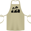 Dick and Doof Aka Laurel & Hardy Cotton Apron 100% Organic Khaki