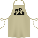 Dick and Doof Aka Laurel & Hardy Cotton Apron 100% Organic Khaki
