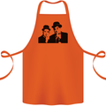 Dick and Doof Aka Laurel & Hardy Cotton Apron 100% Organic Orange