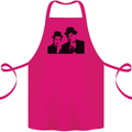Dick and Doof Aka Laurel & Hardy Cotton Apron 100% Organic Pink