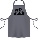 Dick and Doof Aka Laurel & Hardy Cotton Apron 100% Organic Steel