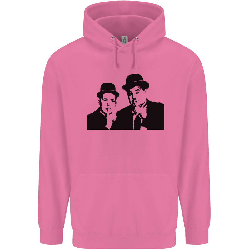 Dick and Doof Aka Laurel & Hardy Mens 80% Cotton Hoodie Azelea