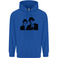 Dick and Doof Aka Laurel & Hardy Mens 80% Cotton Hoodie Royal Blue