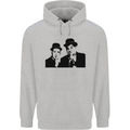 Dick and Doof Aka Laurel & Hardy Mens 80% Cotton Hoodie Sports Grey