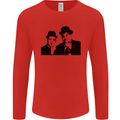 Dick and Doof Aka Laurel & Hardy Mens Long Sleeve T-Shirt Red