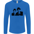 Dick and Doof Aka Laurel & Hardy Mens Long Sleeve T-Shirt Royal Blue