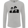 Dick and Doof Aka Laurel & Hardy Mens Long Sleeve T-Shirt Sports Grey