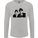 Dick and Doof Aka Laurel & Hardy Mens Long Sleeve T-Shirt Sports Grey