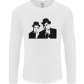 Dick and Doof Aka Laurel & Hardy Mens Long Sleeve T-Shirt White