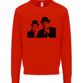 Dick and Doof Aka Laurel & Hardy Mens Sweatshirt Jumper Bright Red