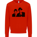 Dick and Doof Aka Laurel & Hardy Mens Sweatshirt Jumper Bright Red
