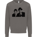Dick and Doof Aka Laurel & Hardy Mens Sweatshirt Jumper Charcoal