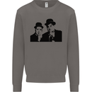 Dick and Doof Aka Laurel & Hardy Mens Sweatshirt Jumper Charcoal