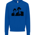 Dick and Doof Aka Laurel & Hardy Mens Sweatshirt Jumper Royal Blue